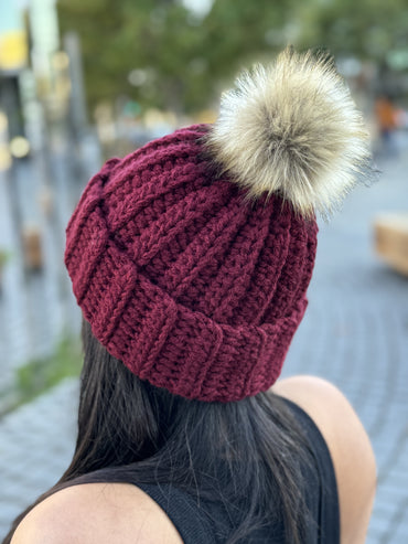 Serene Chunky Beanies - (Removable Pom Pom)